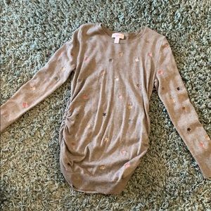 Motherhood Maternity flower sweater